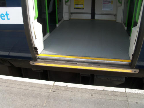 Mind the Gap on the C2C - at West Ham (this is roughly the same at Upminster and Barking)