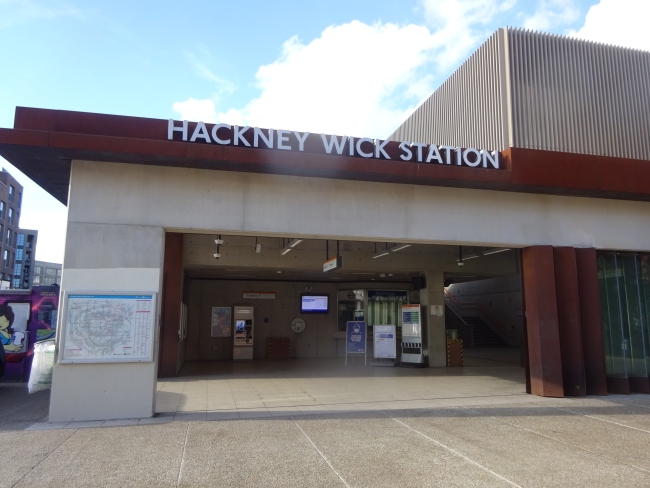Hackney Wick station - in November 2021