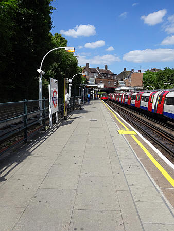 Kingsbury Station at platform level