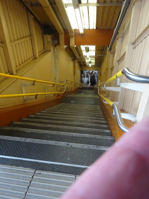 Shepherds Bush Market stairs - in September 2021