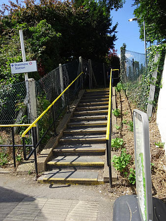 Stanmore steps from slope, the first section