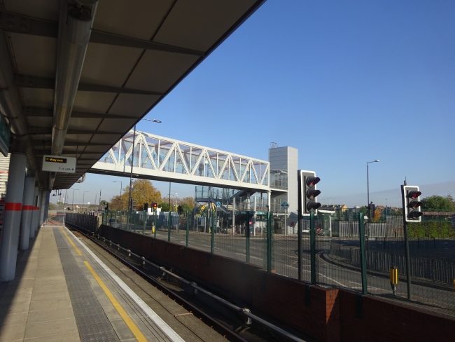 Star Lane DLR station  - in November 2021