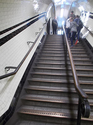 Warren street stairs from platform - June 2019