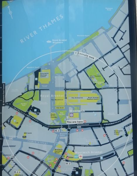 Woolwich Map in June 2022