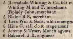 5 - 6 Barge yard, Bucklersbury 1842 Robsons street directory
