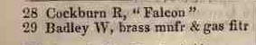 Old Fish street, Doctors Commons 1842 Robsons street directory