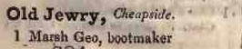 1 Old Jewry, Cheapside 1842 Robsons street directory