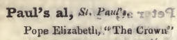 Pauls alley, St Pauls 1842 Robsons street directory