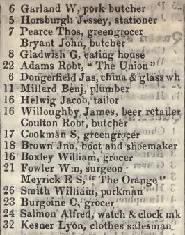 6 - 32 Queen street, Pimlico 1842 Robsons street directory